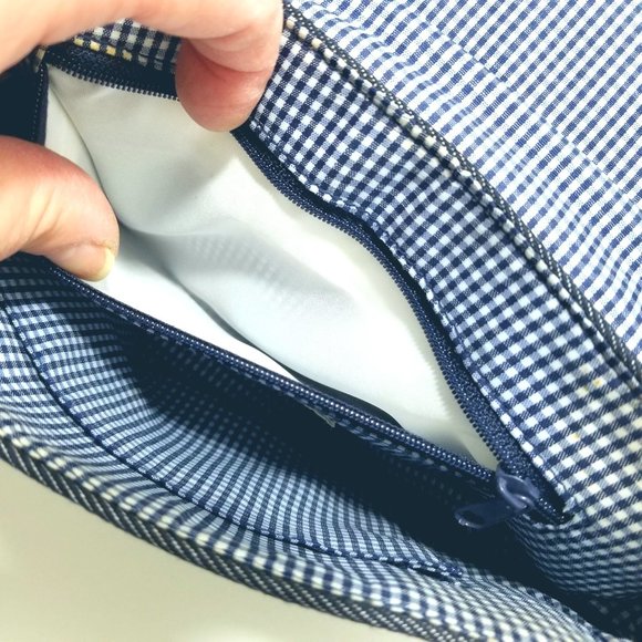 Carryland small jean purse red flowers Vintage - Picture 10 of 10